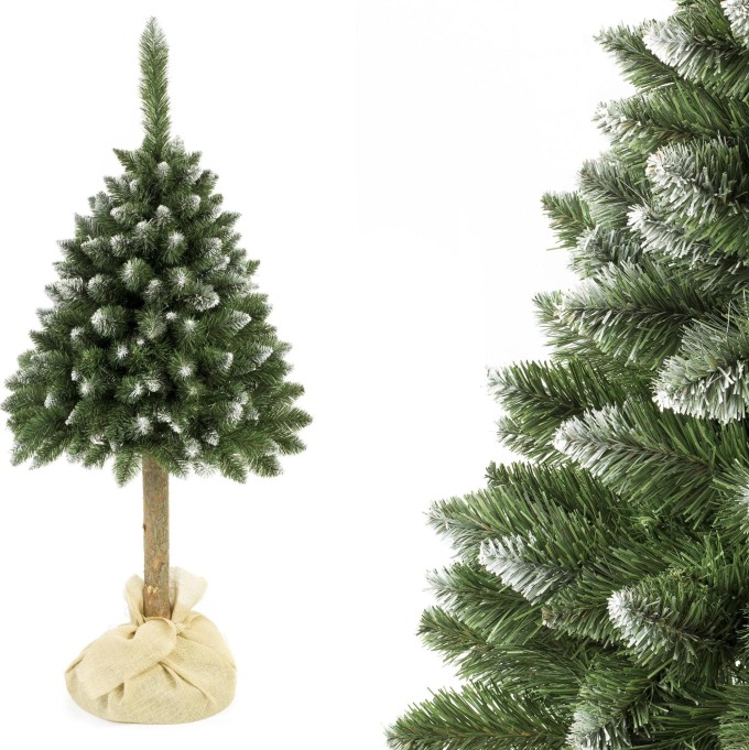 Vánoční stromek Borovice diamantová na pníku 160 cm