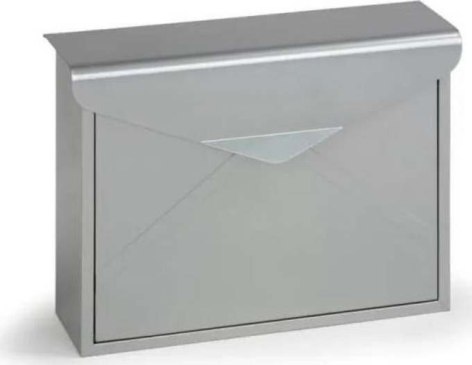 Poštovní schránka, 360 x 100 x 290 mm, stříbrná