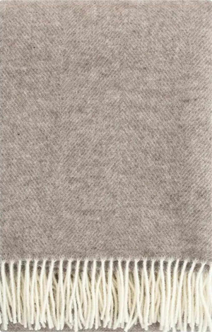 Vlněná deka Arvo 130x180, béžová / Finnsheep
