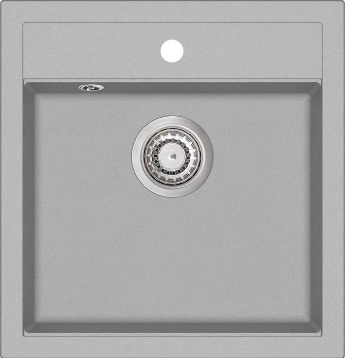 Spodní skříňka pro dřez Aquastone SIMPLE 50 šedá s rozměry 490 x 510 mm a hloubkou dřezu 200 mm pro montáž na desku