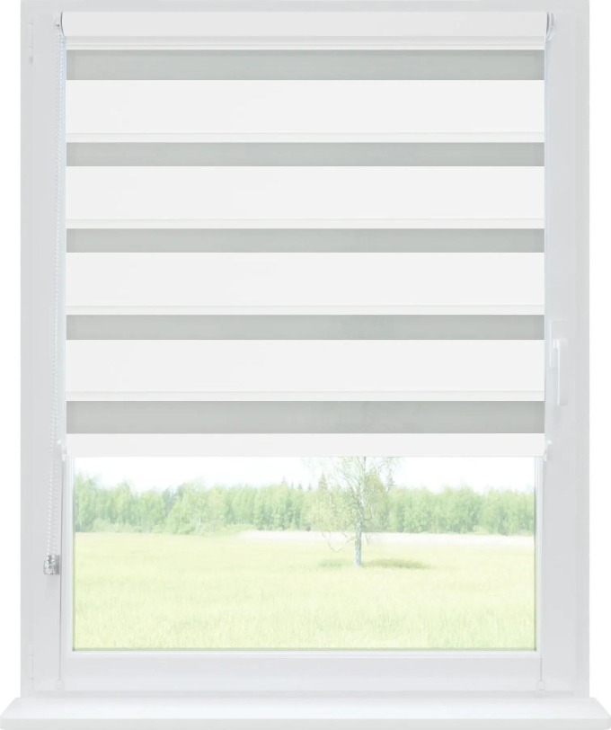 Dekodum Zatemňovací roleta den a noc Bílá 70x150 cm