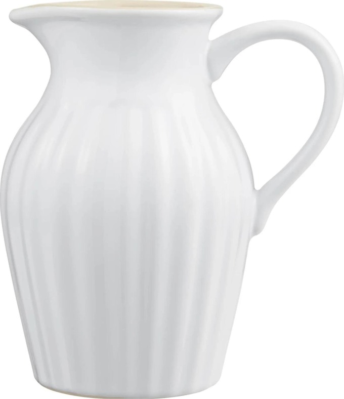 IB LAURSEN Džbán Mynte Pure White 1,7 l, bílá barva, keramika