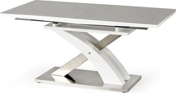 Jídelní stůl Sandor II, šedá / bílá