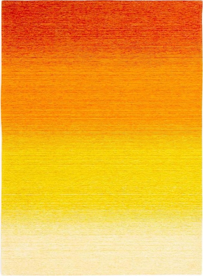 Kolekce kusových koberců LAOS v žluté a oranžové barvě s rozměry 55 x 85 cm