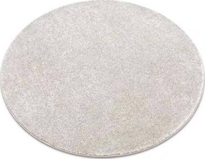 koberec kulatý SAN MIGUEL krémový 031 hladký, Jednotný jedn velikost kruh 200 cm | krásné koberce cz