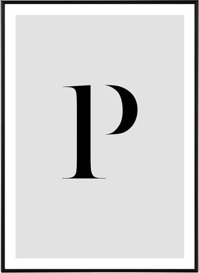 Letter P - 30x40 cm Obraz