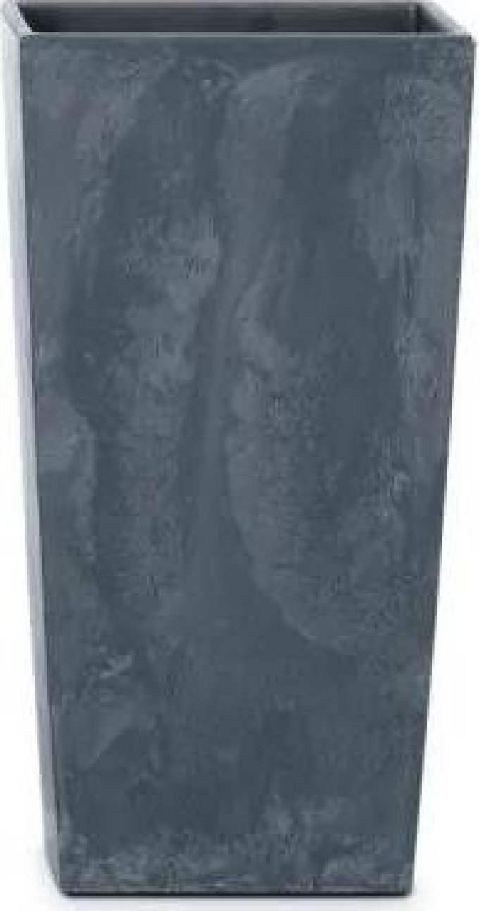 MAXIVA Květináč - URBI SQUARE Beton Effect Rozměr: 19,5x19,5 cm, Barva: antracit