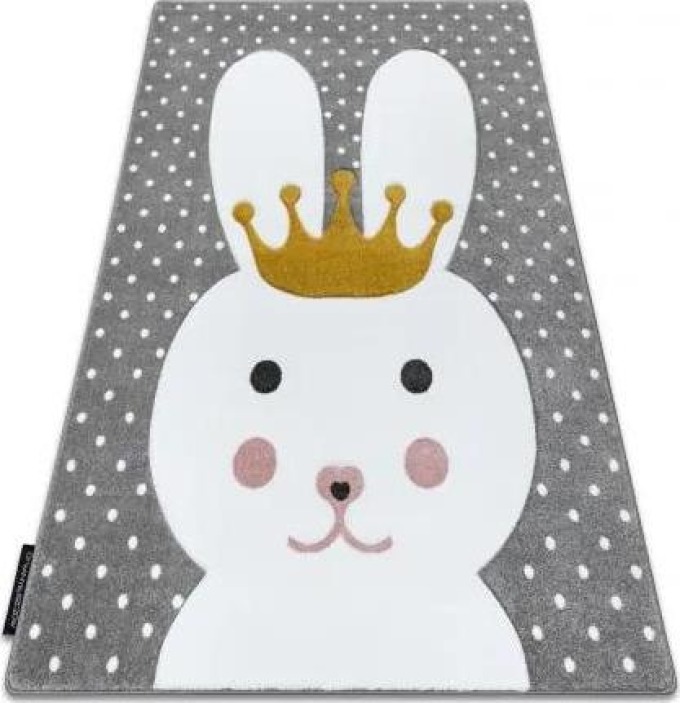koberec PETIT KRÁLÍČEK, šedý velikost 140x190 cm | krásné koberce cz