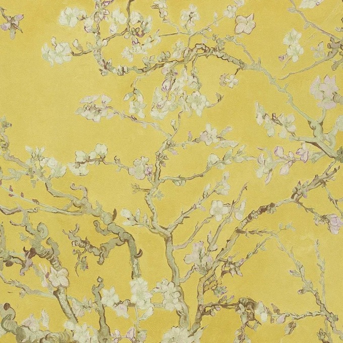 Luxusní květinová vliesová tapeta na zeď inspirovaná dílem Van Gogha, kolekce Van Gogh III od BN Walls