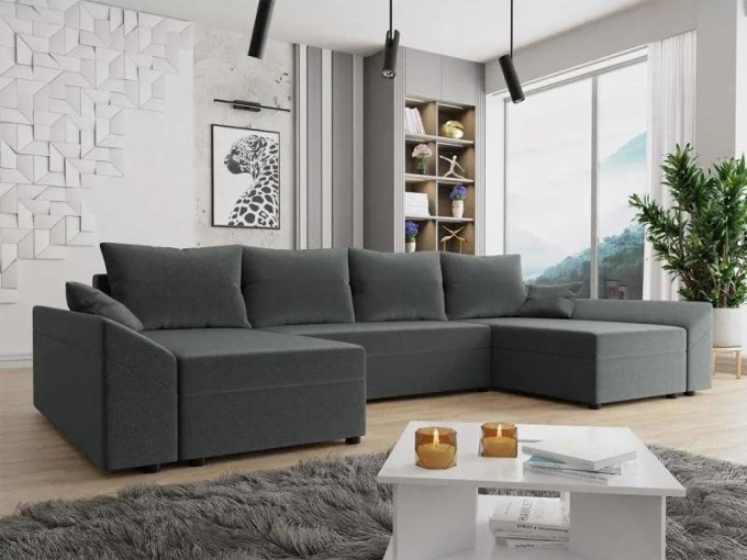Moderní rohová pohovka Peltata U Lux, Barva: Paros 06