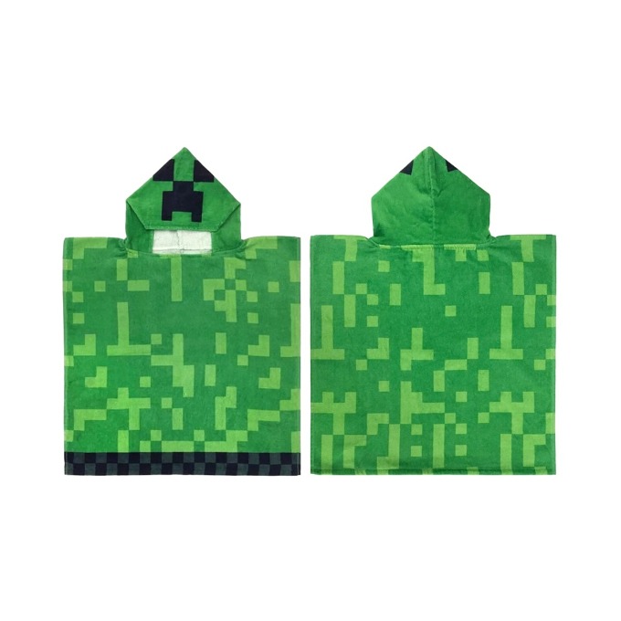 Dětské pončo Minecraft Creeper Explode, 50 x 115 cm