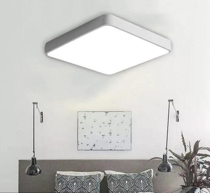 LEDsviti Bílý designový LED panel 400x400mm 24W teplá bílá (9737)