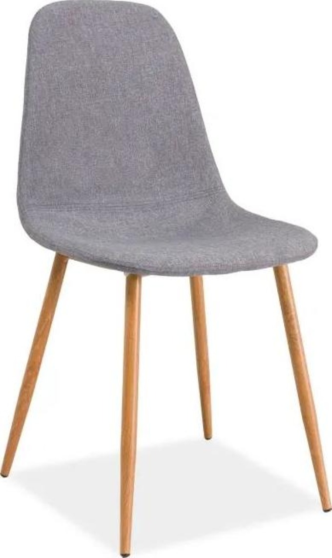 MAXIVA Jídelní židle - FOX, nohy v dekoru dřeva, různé barvy na výběr Čalounění: šedá (tap.49)
