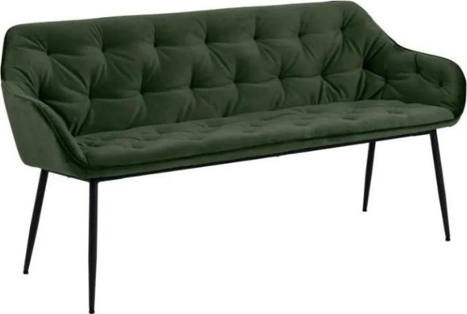 Elegantní zelená jídelní lavice ideální pro kombinaci s ostatním nábytkem