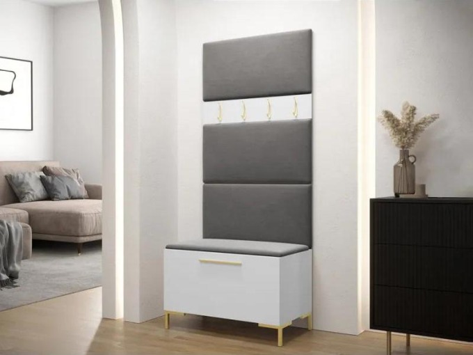 Předsíňová sestava Frunofta III, Barva: bílá, Barva látek:: Manila 16