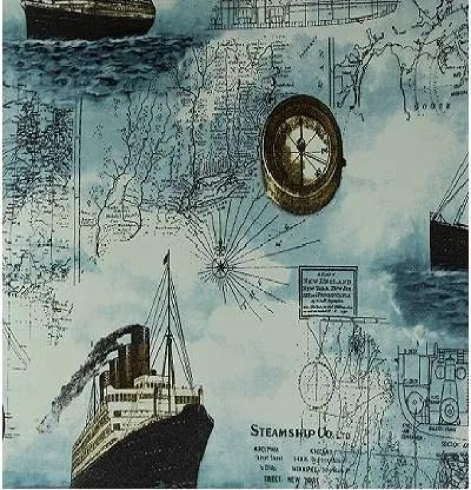 Samolepící fólie mapa oceánu 45 cm x 10 m