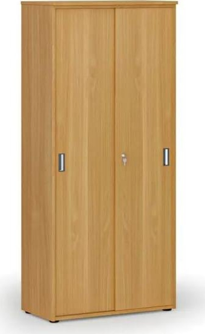 Skříň se zasouvacími dveřmi PRIMO WOOD, 1781 x 800 x 420 mm, buk