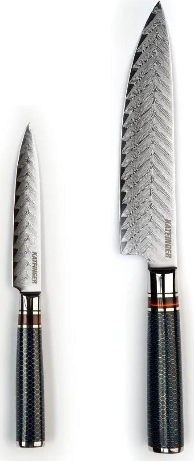 KATFINGER | Basic Resin "Šéf" | sada damaškových nožů 2ks | KFs006