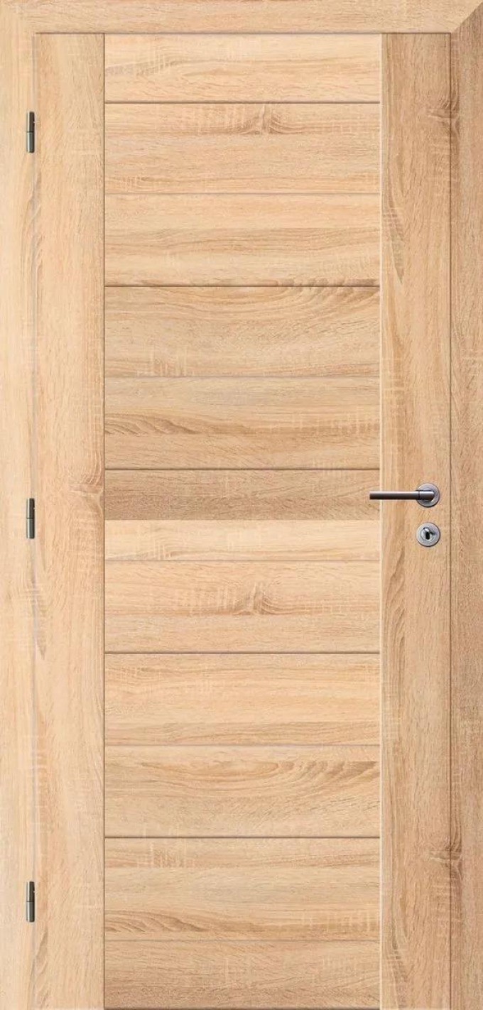 Solodoor Interiérové dveře rámové, 80 L, 850 × 1985 mm, fólie, levé, dub Mystic, plné