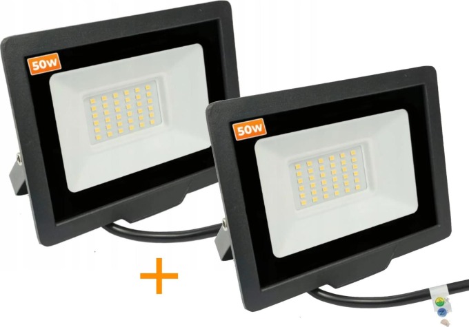 ecoPLANET 2x LED reflektor 50W - 3500 lm - neutrální bílá