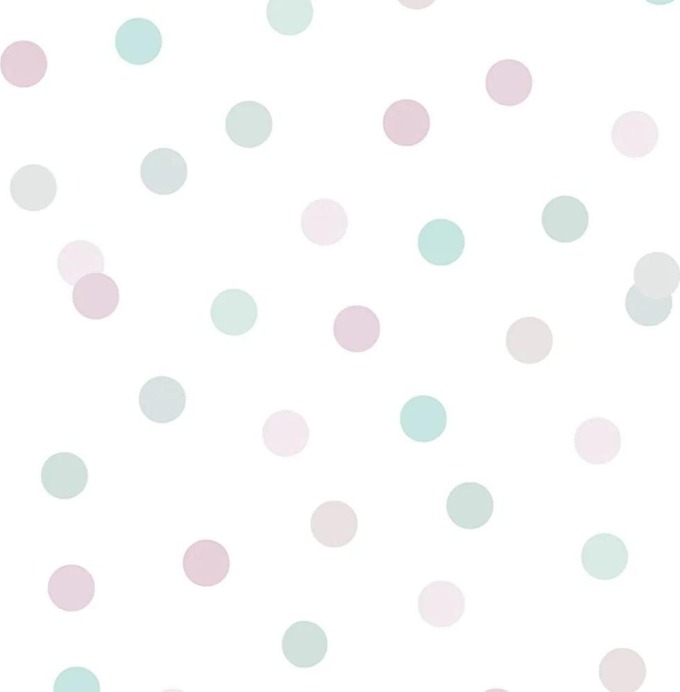 Vliesová bílá tapeta s barevnými puntíky - M51903, My Kingdom, Ugépa