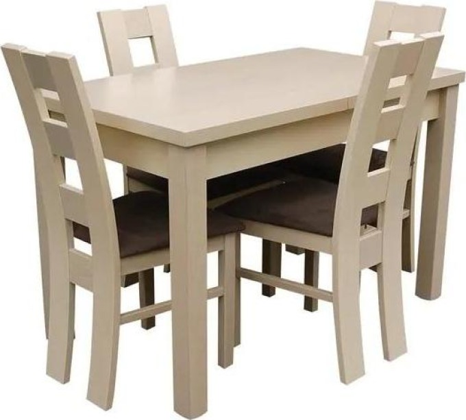 Jídelní set pro 4 osoby - RK011, Barva dřeva: wenge, Potah: Granada 2725