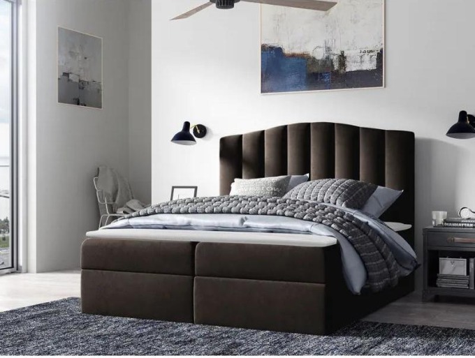 Kontinentální postel Beatriz, Rozměr postele: 180x200, Barva:: Casablanca 2308