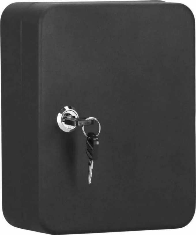 SPRINGOS Skříňka na klíče 30 háčků, černá SPRINGOS TX5030 HA5030-XG