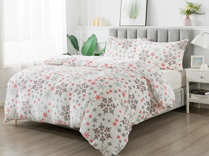 XPOSE® Mikroplyšové povlečení SNOWFALL Exclusive