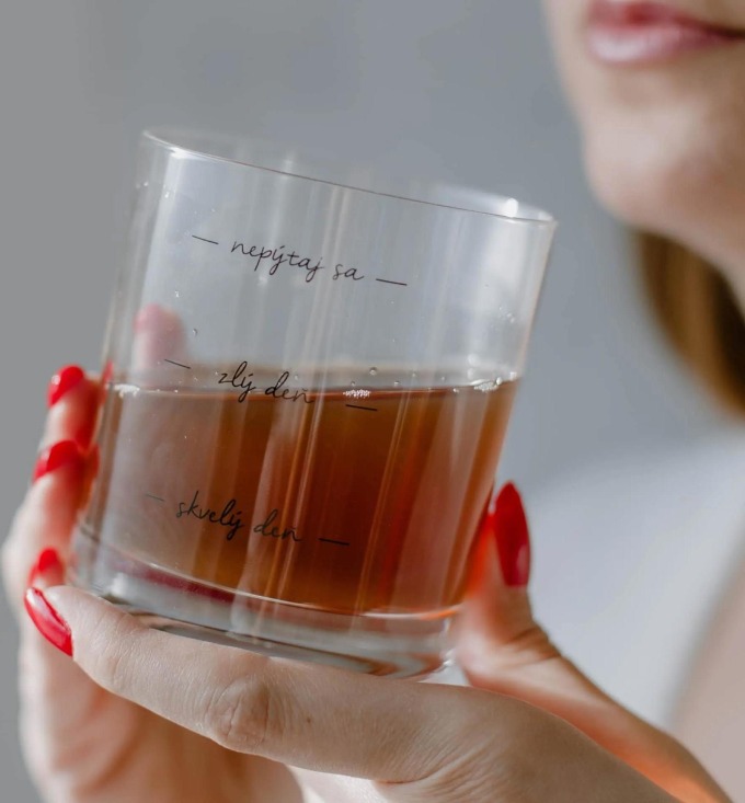 Bella Rose Sklenice na whisky Nepýtaj sa - SK, čirá barva, sklo