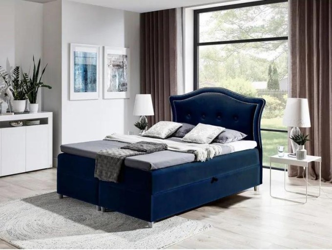Kontinentální postel Masala, Rozměr postele: 200x200, Barva:: Magic Velvet 2216