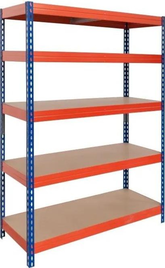 AR Shelving Vysokozátěžový regál Rivet L, 192 × 100 × 50 cm, nosnost police: 300 kg