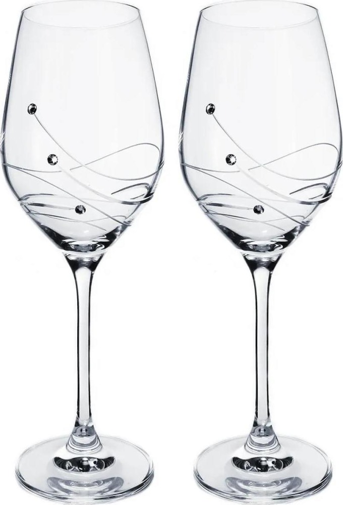 A-KRISTAL Classic - skleničky na víno se Swarovski® Elements | sada 2 sklenic