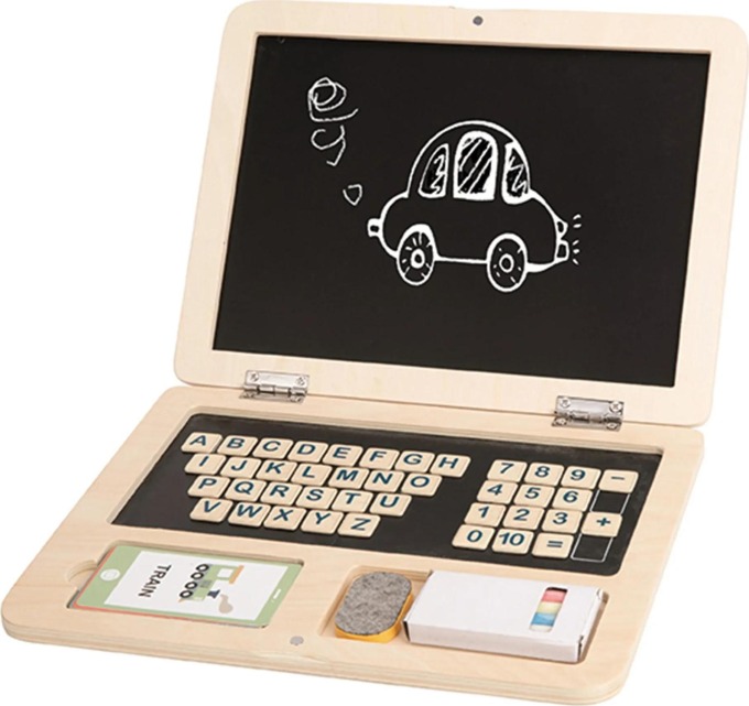 Dřevěný Montessori notebook 2v1 Tooky