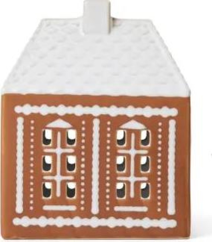 Porcelánový svícen Urbania Gingerbread Medium Kähler