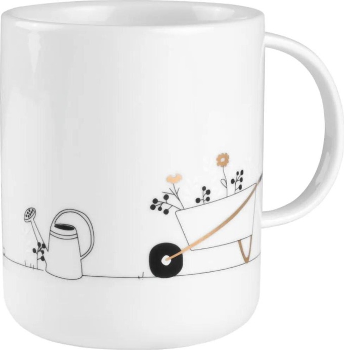 räder Porcelánový hrnek Hobby, bílá barva, porcelán