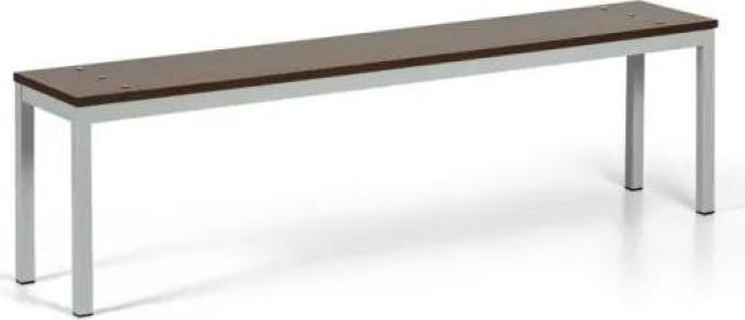 Šatní lavice, sedák - lamino, délka 1500 mm, ořech