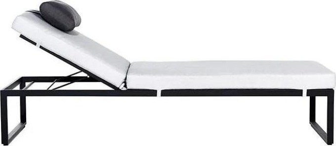 Sensum Skepparholmen Zahradní lehátko, 200 × 67 × 111 cm, ocel, polyester, černošedé