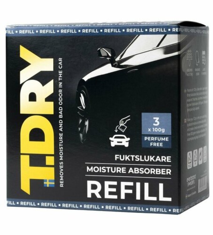 Everbrand Náhradní sáčky do pohlcovače vlhkosti T.Dry, neparfémované, 3 x 100 g