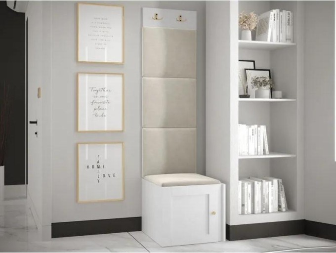 Předsíňová sestava Terospito XXII, Barva: bílá, Barva látek:: Manila 02