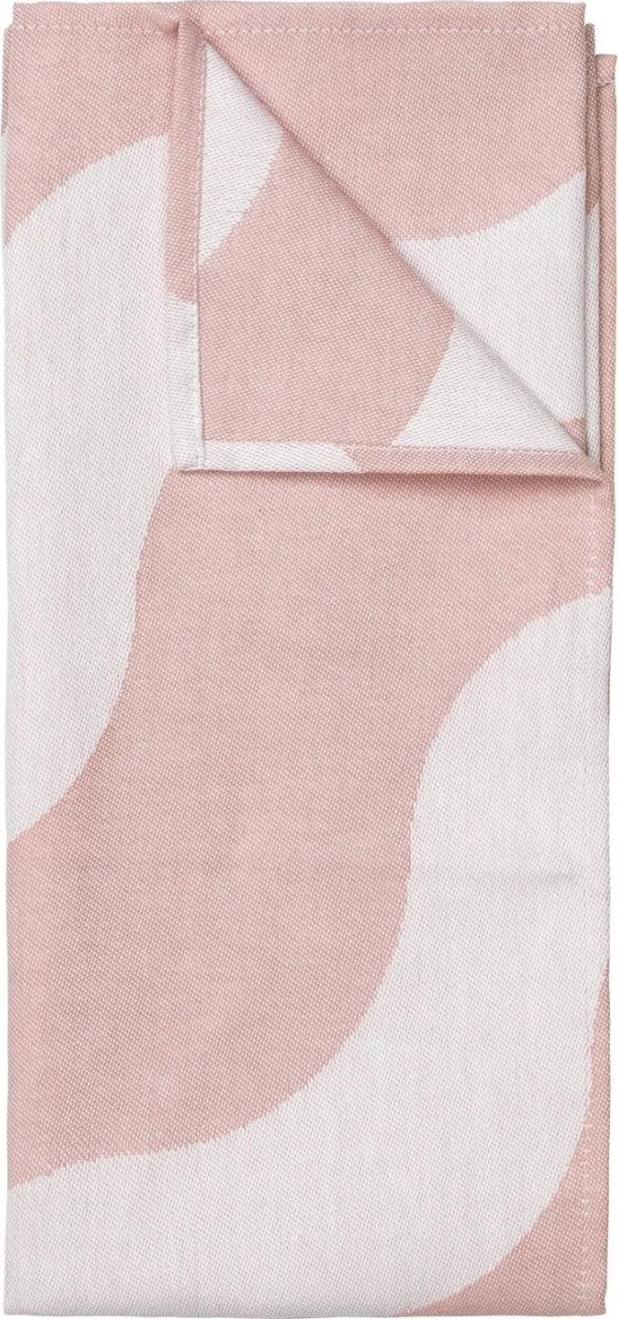 Broste Utěrka Tide Dusty Rose - set 2 ks, růžová barva, textil