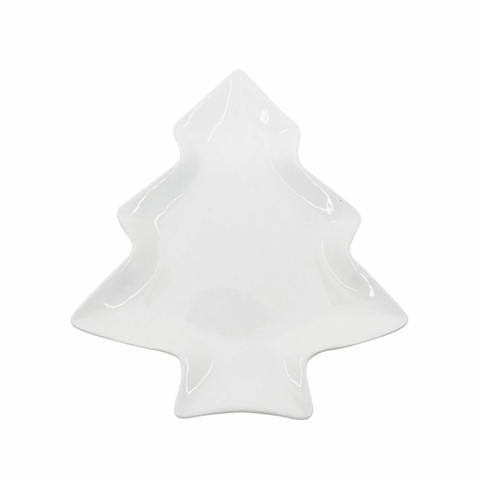 Altom Porcelánová miska Xmas tree, 19,5 x 16,5 x 2 cm, bílá