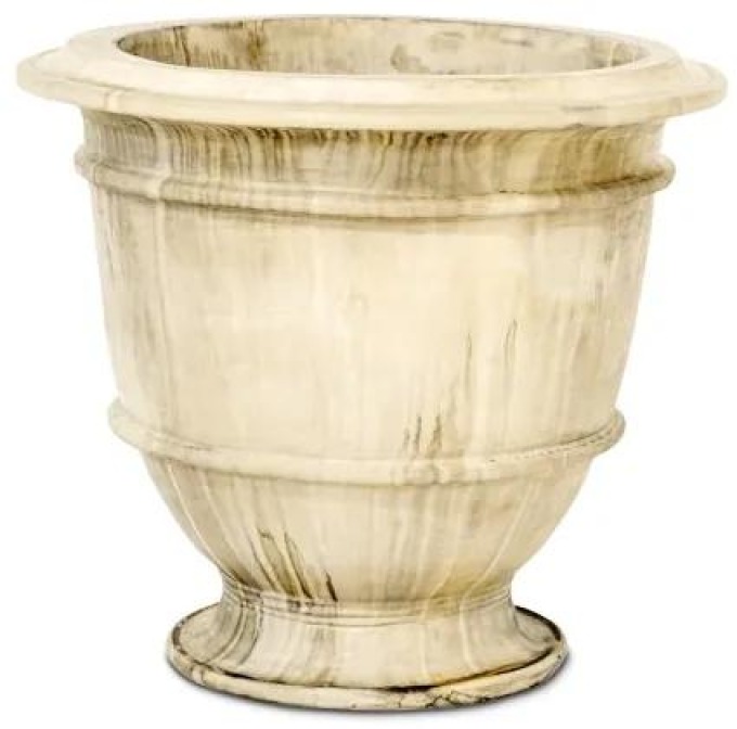 Mrazuvzdorná zahradní váza Medici Villa slonovinová velká 92cm