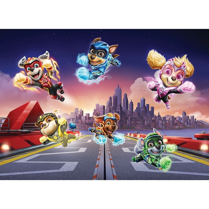 Dětská fototapeta Paw Patrol Mighty Pups 252 x 182 cm, 4 díly