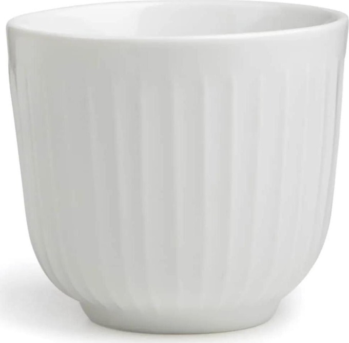 KÄHLER Porcelánový latte cup Hammershøi White 200 ml, bílá barva, porcelán