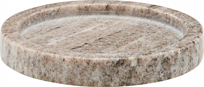 meraki Mramorový tácek Beige 12,5 cm, béžová barva, mramor