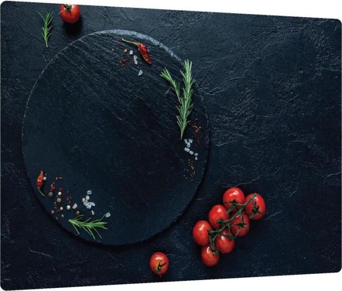 ALLboards skleněné prkénko, krájecí deska 30 x 40 cm - rajčata, kámen