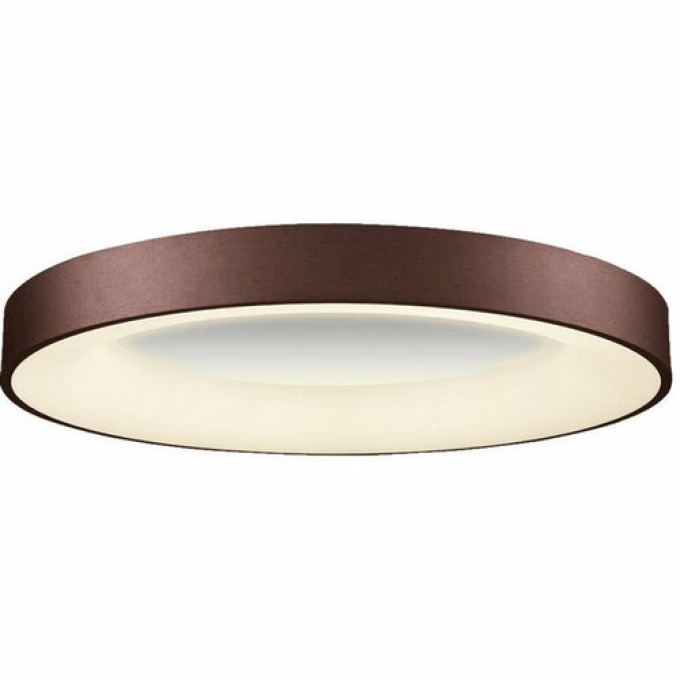 Luxera 18401 Gentis stropní stmívatelné LED svítidlo, pr. 60 cm, 3000 lm, 400K, hnědá