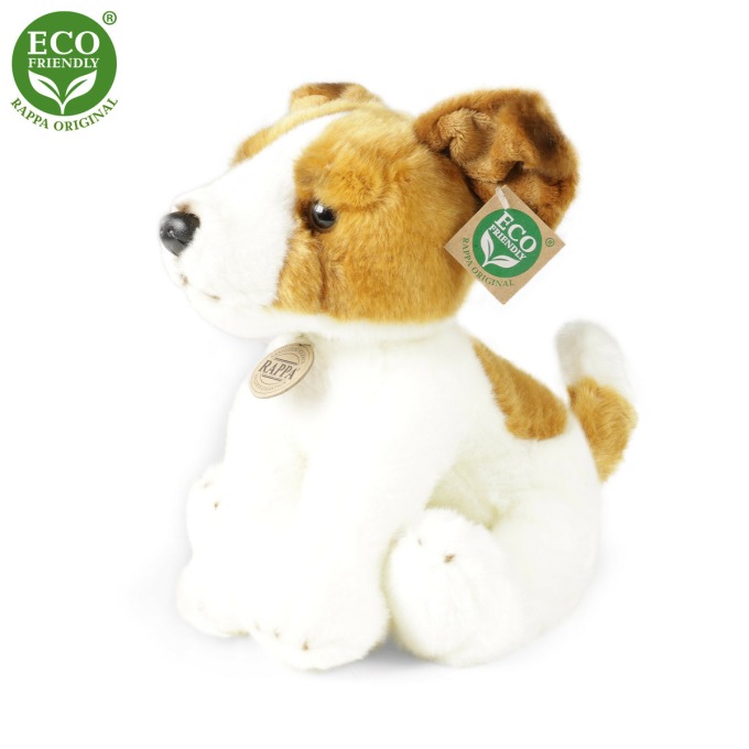 Rappa Plyšový pes Jack Russell teriér sedící, 30 cm ECO-FRIENDLY