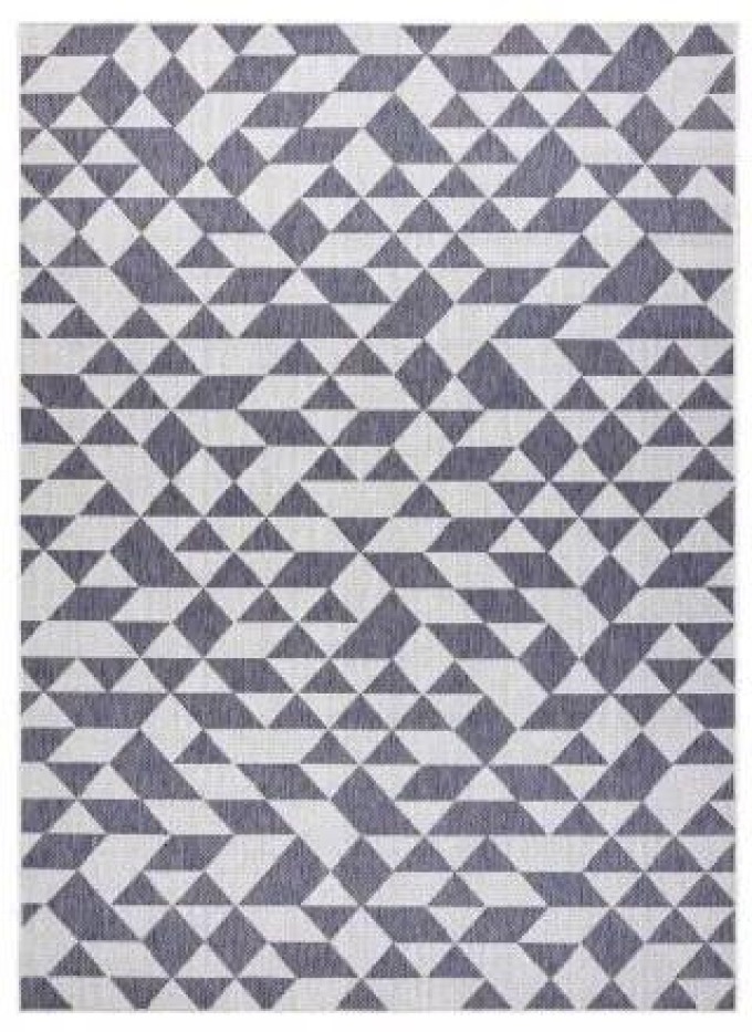 koberec SISAL SION Geometrický, Trojúhelníky 22373 ploché tkaní ecru velikost 160x220 cm | krásné koberce cz